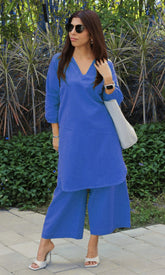 Upgrade your office wear wardrobe with this classy yet chic monochrome pant-set  for all day comfort and trendy look